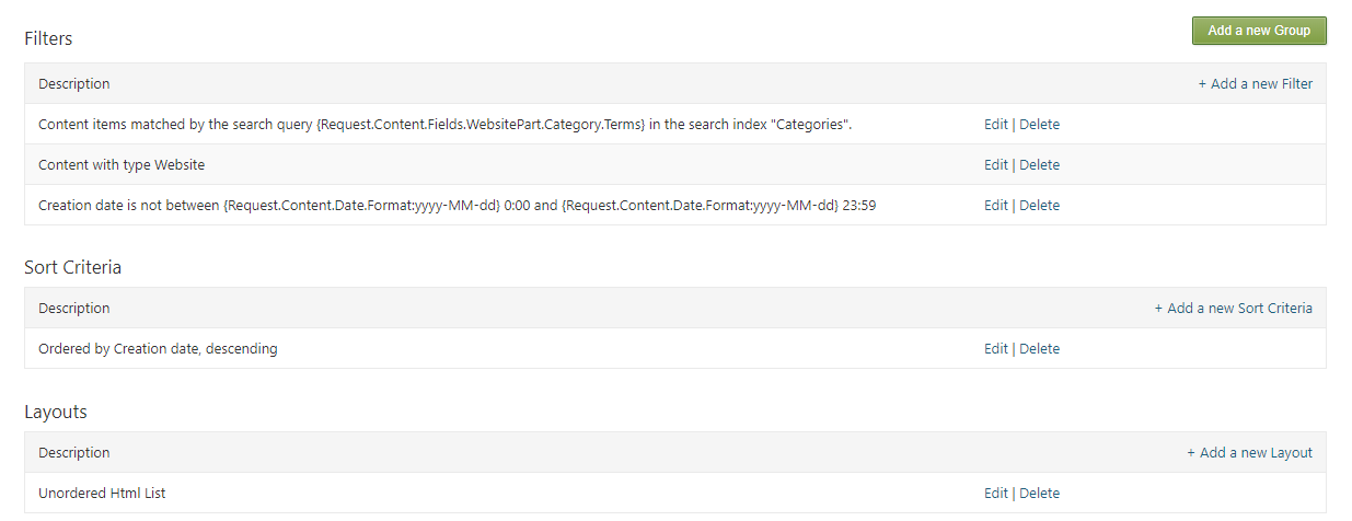 Related Websites Query